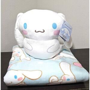 Cinnamoroll Sweet Treat Throw Blanket 50x60 inches and 11 inch Plush Set NEW